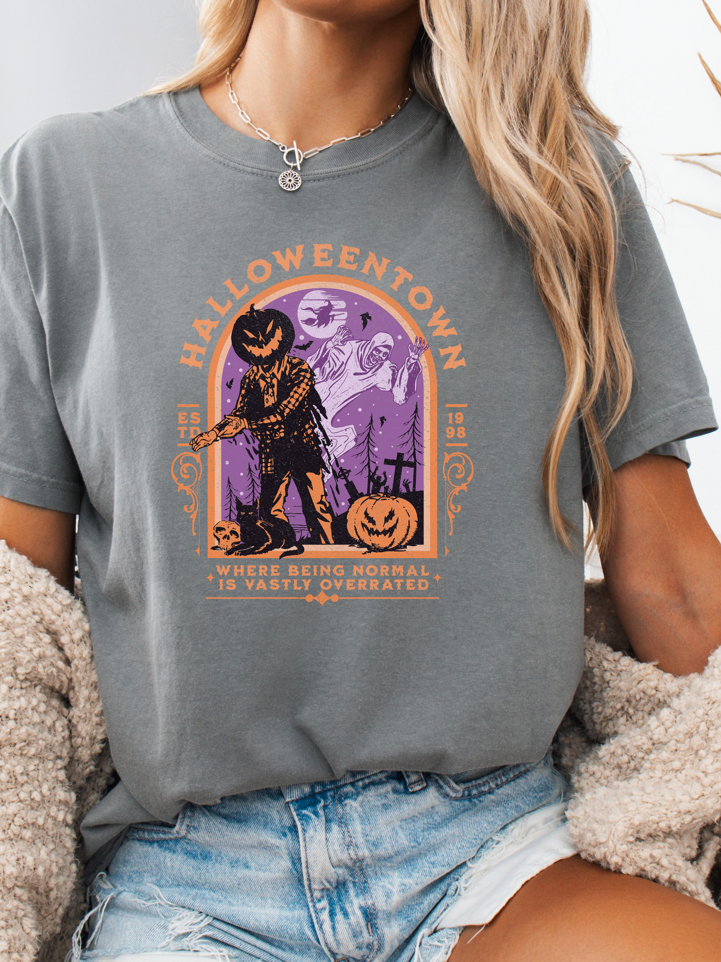 Halloween Town Vintage Graphic