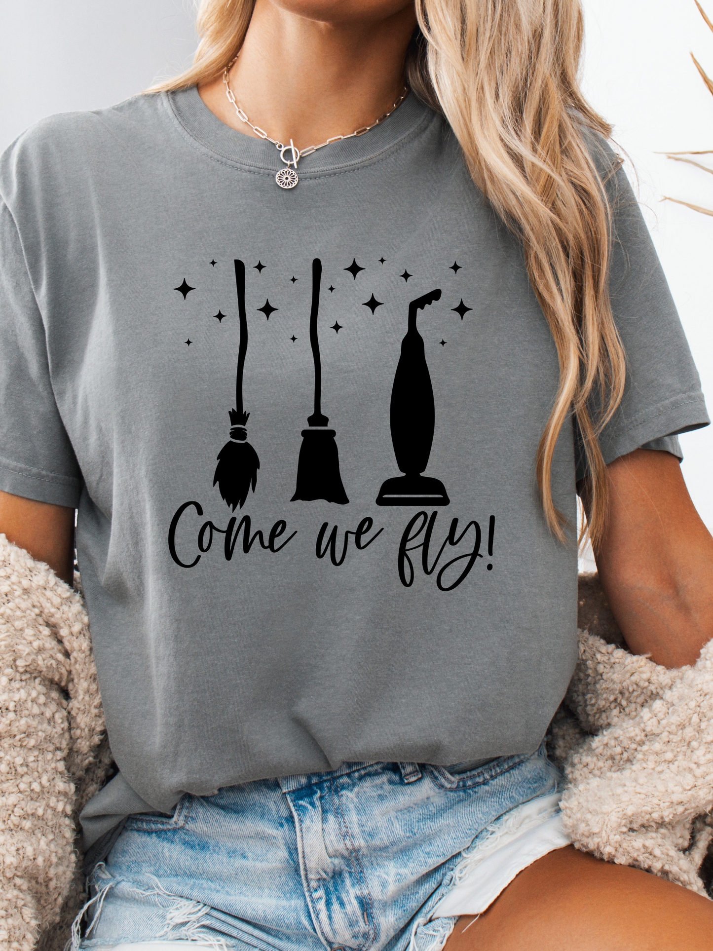 “Come, We Fly” Women’s Top – Hocus Pocus Halloween Hoodie, Sweatshirt, or Tee