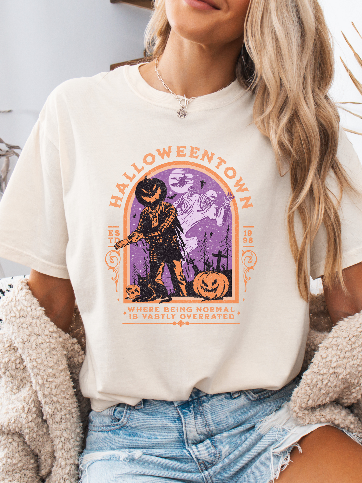 Halloween Town Vintage Graphic