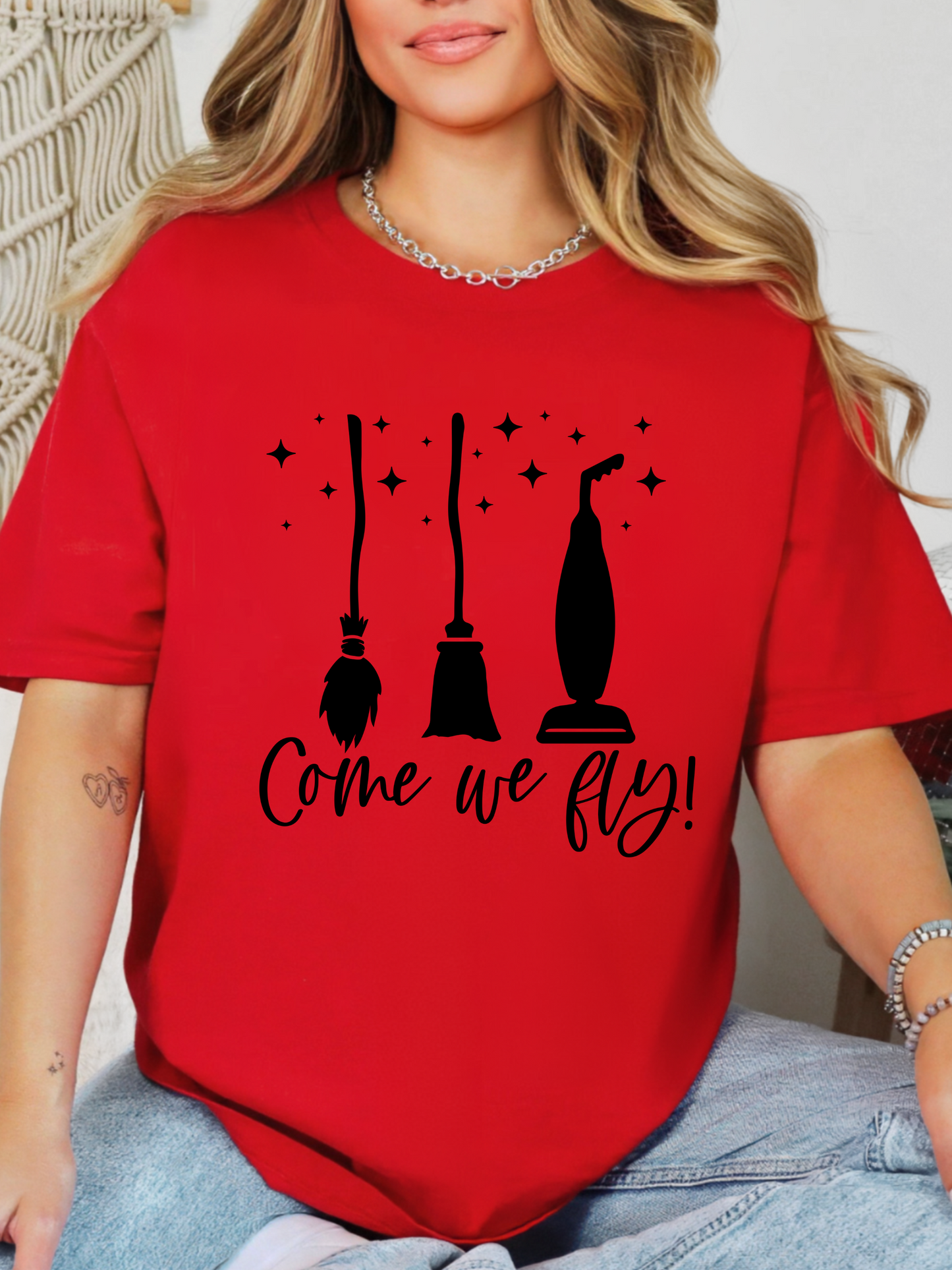 “Come, We Fly” Women’s Top – Hocus Pocus Halloween Hoodie, Sweatshirt, or Tee