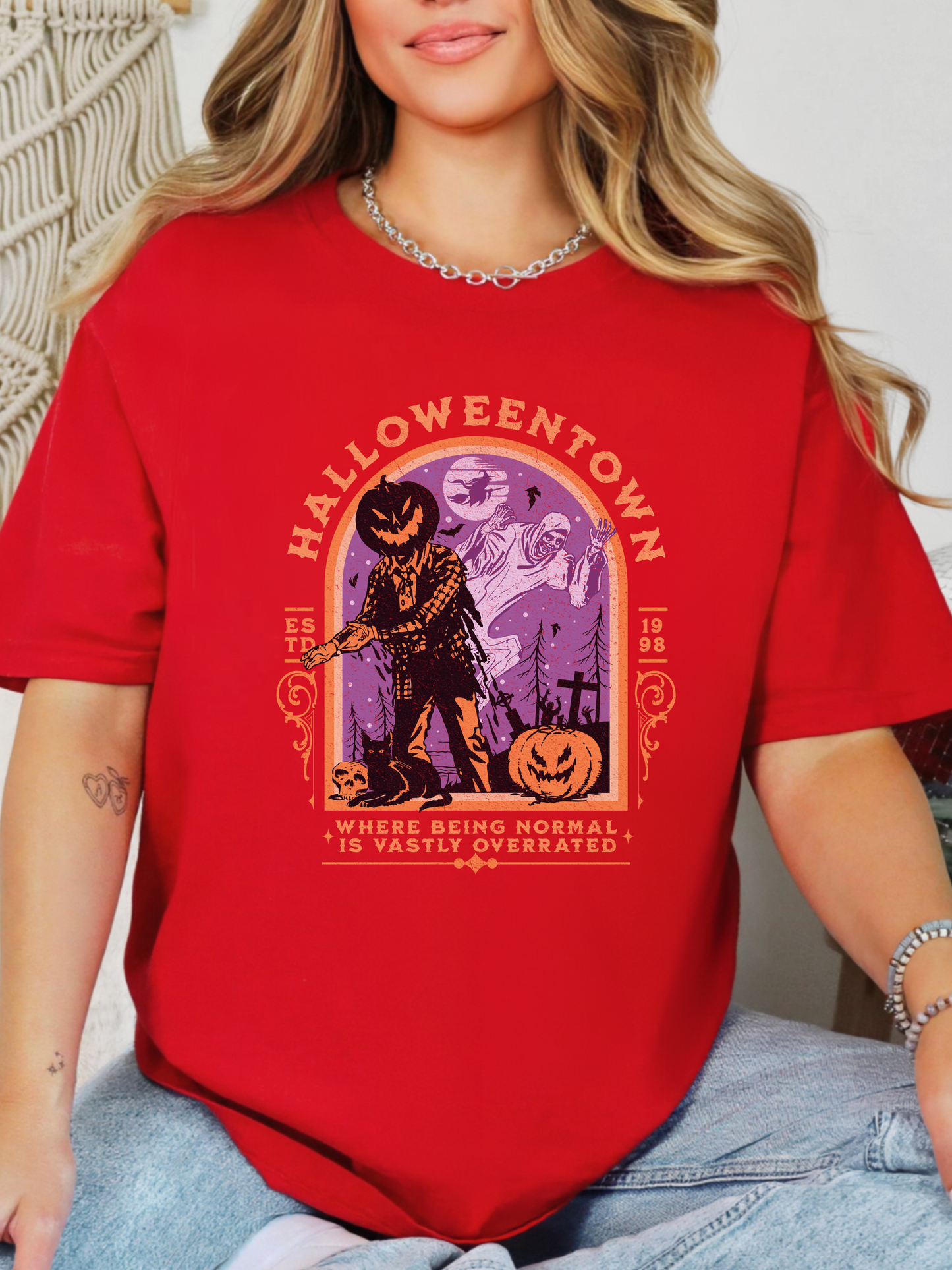 Halloween Town Vintage Graphic