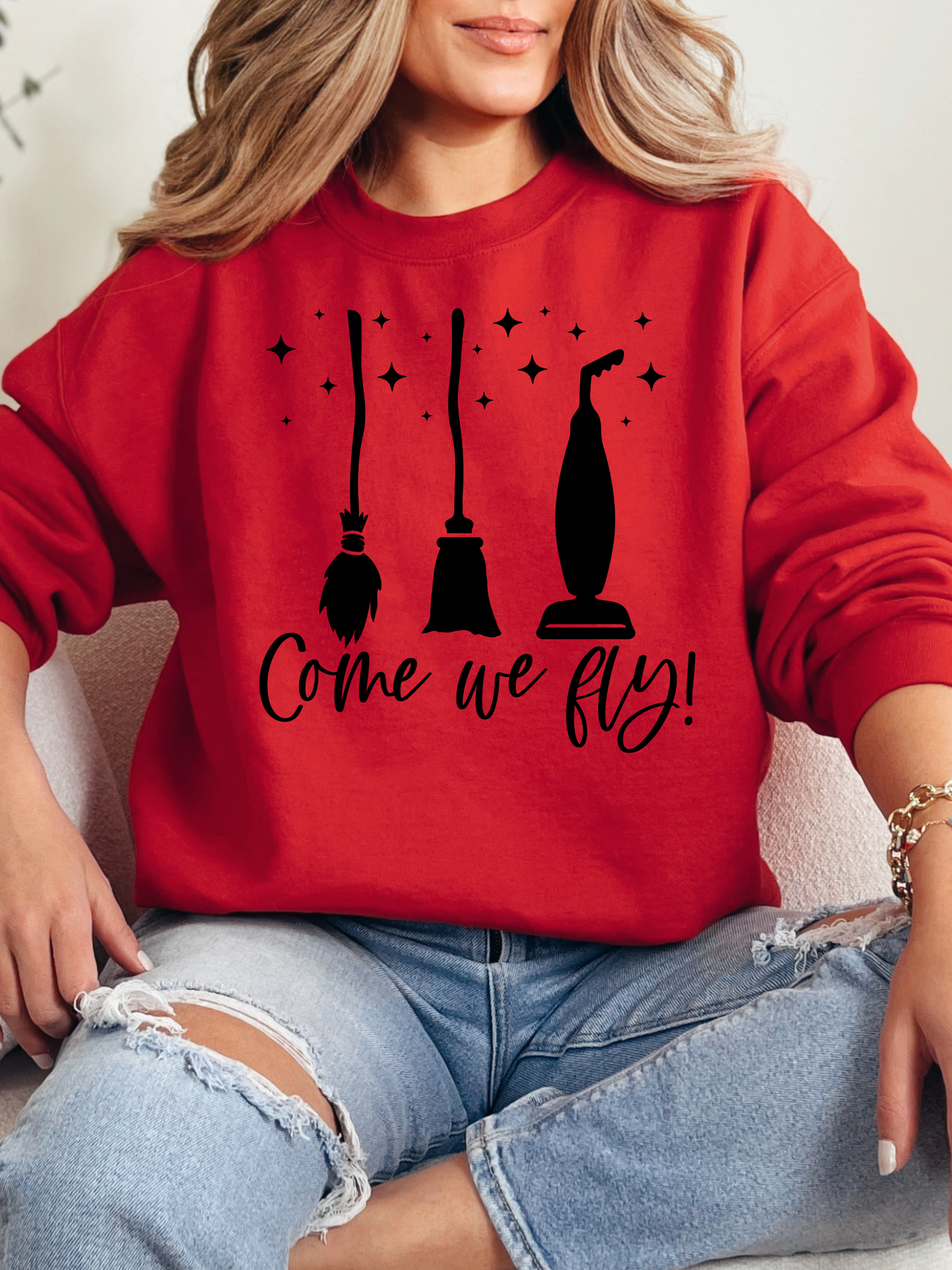 “Come, We Fly” Women’s Top – Hocus Pocus Halloween Hoodie, Sweatshirt, or Tee