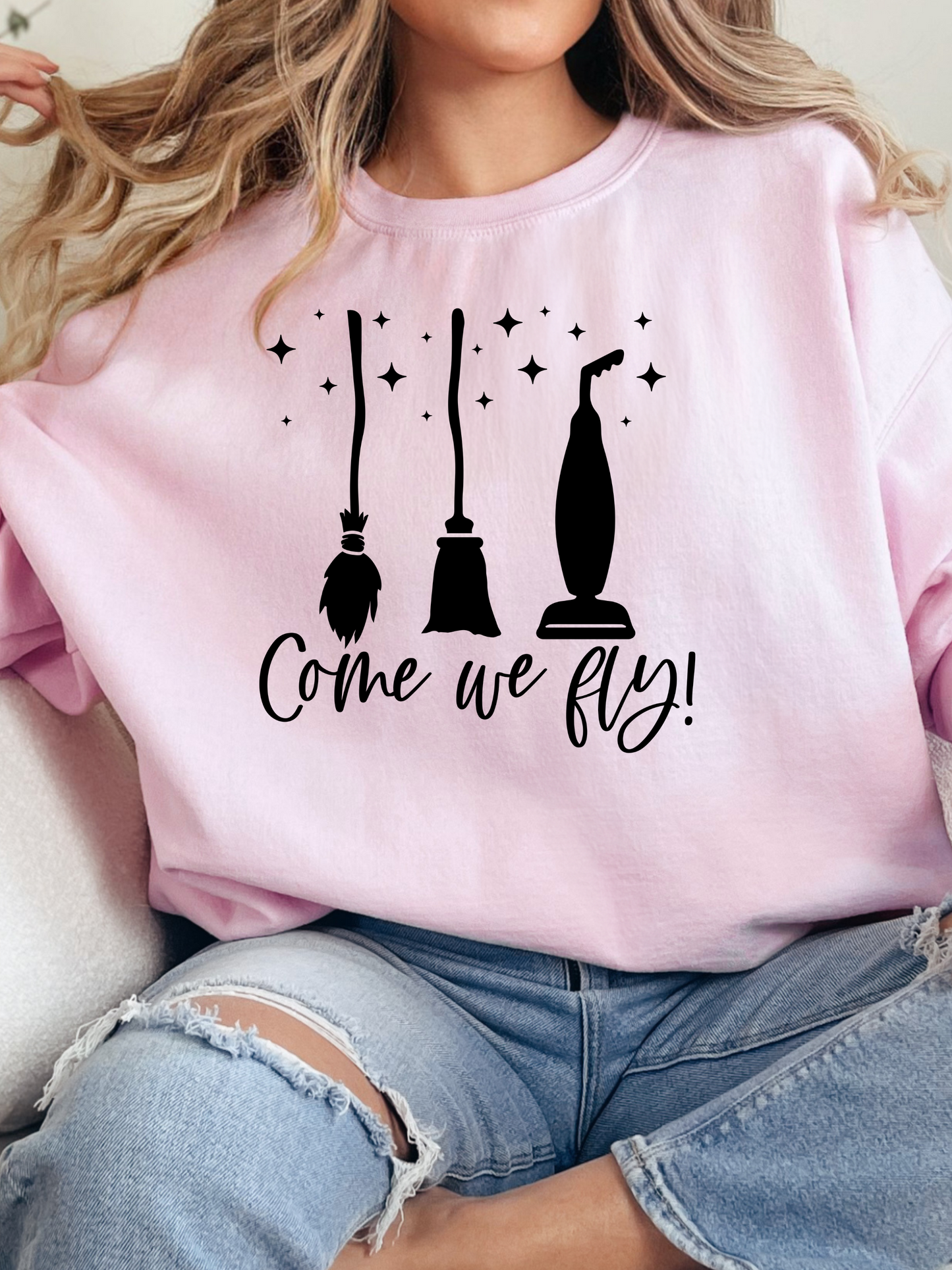 “Come, We Fly” Women’s Top – Hocus Pocus Halloween Hoodie, Sweatshirt, or Tee