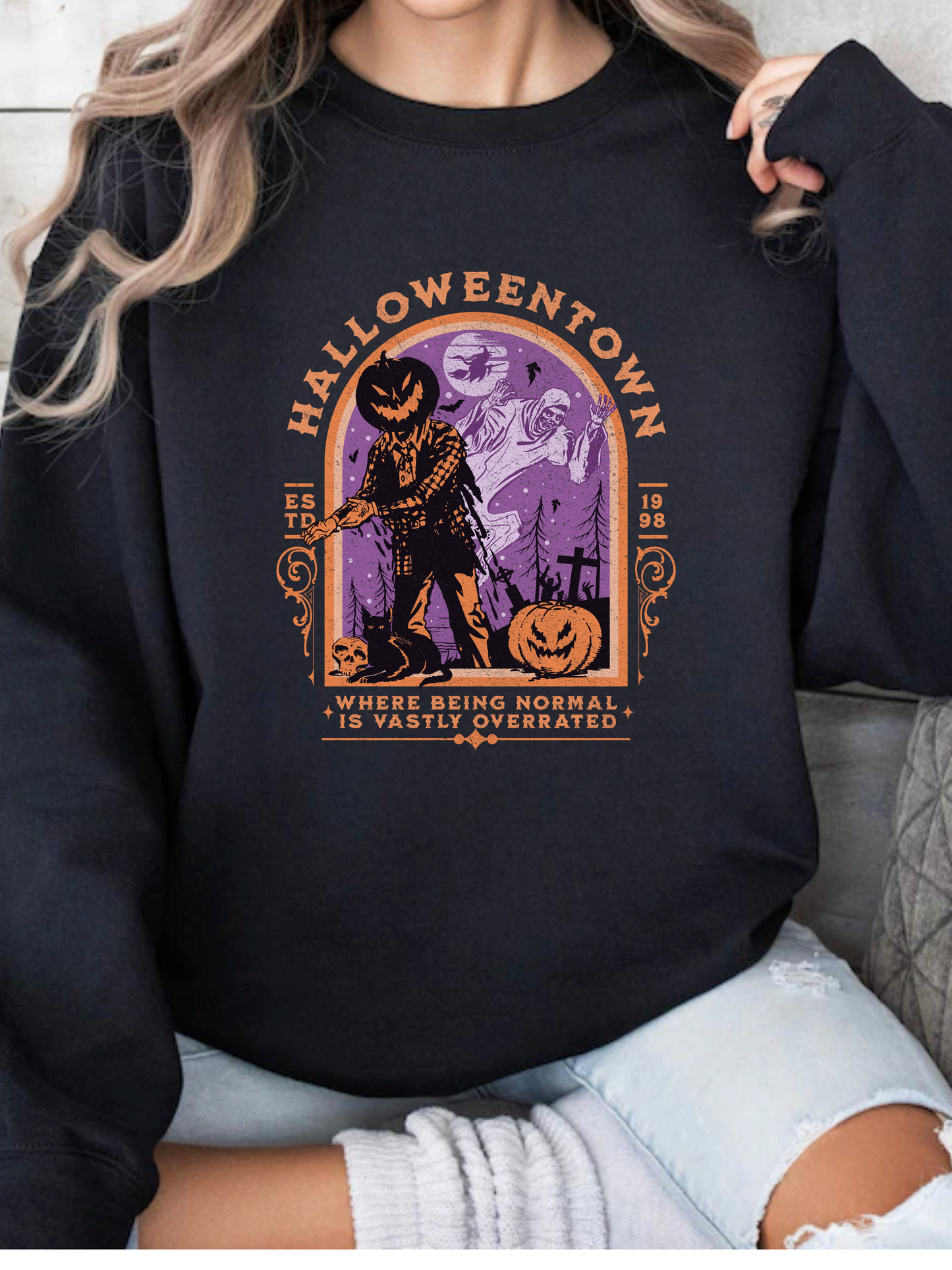 Halloween Town Vintage Graphic