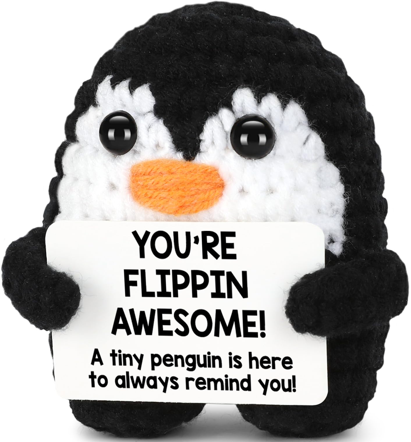 Gifts for Him Her Boyfriend Girlfriend, To My Love Handmade Crochet Penguin Present, Wedding Anniversary Birthday Gift for Women Men, Romantic Christmas I Love You Gift for Couples Wife Husband