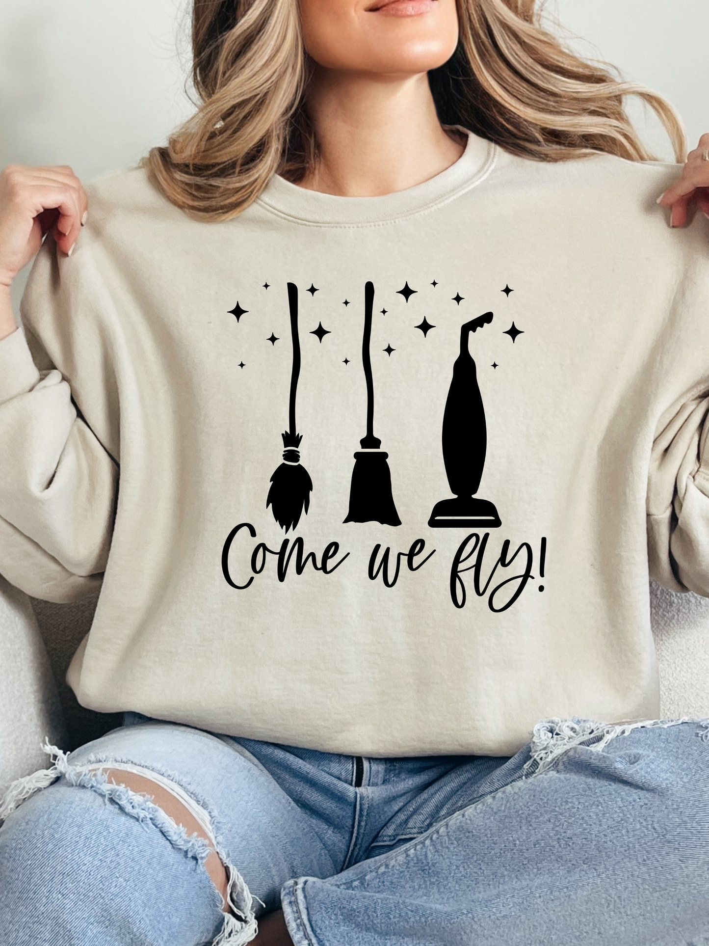 “Come, We Fly” Women’s Top – Hocus Pocus Halloween Hoodie, Sweatshirt, or Tee