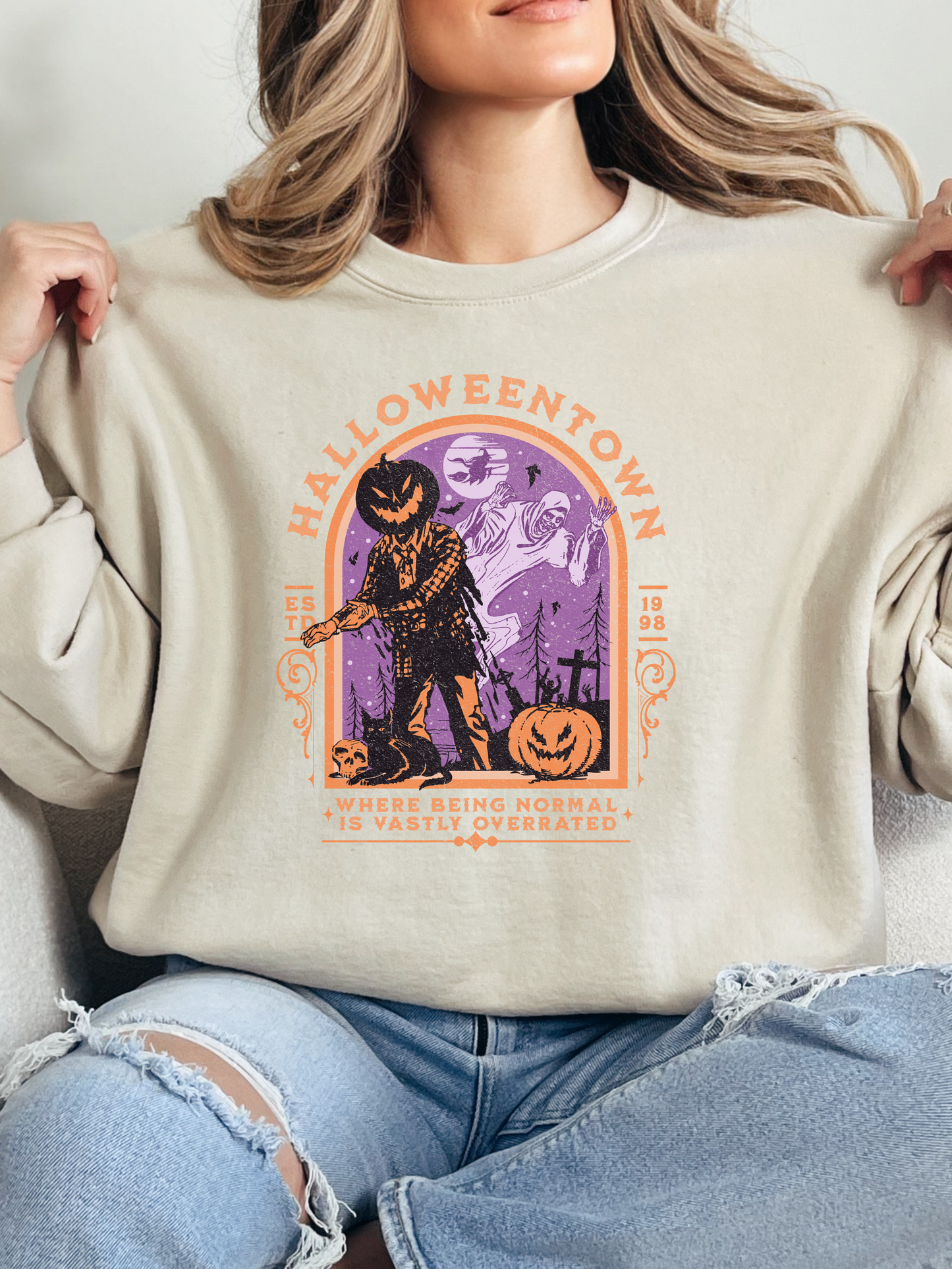 Halloween Town Vintage Graphic