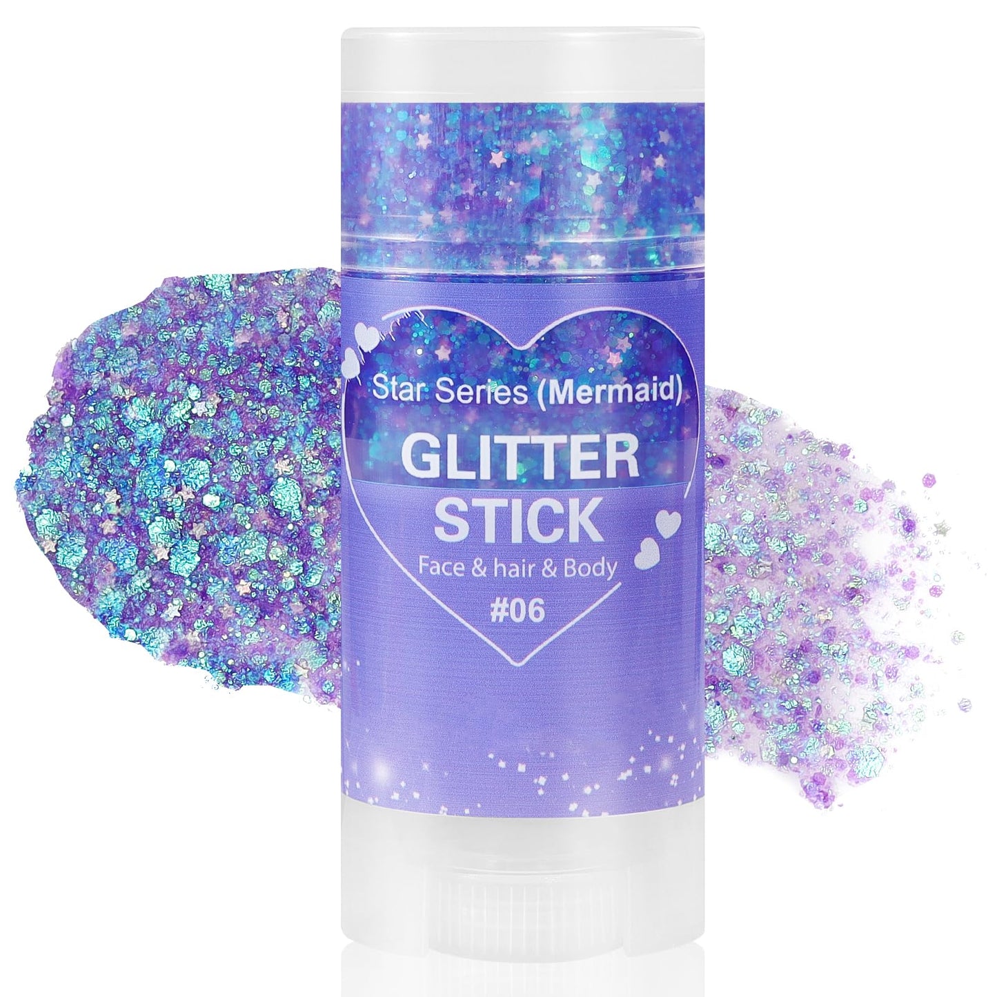 Mysense Patriotic Red White and Blue Body Glitter Stick,4th of July Accessories,Sparkling Face Hair Glitter for Fourth of July Outfit Women Kids,American Pride USA Flag Makeup for Independence Day