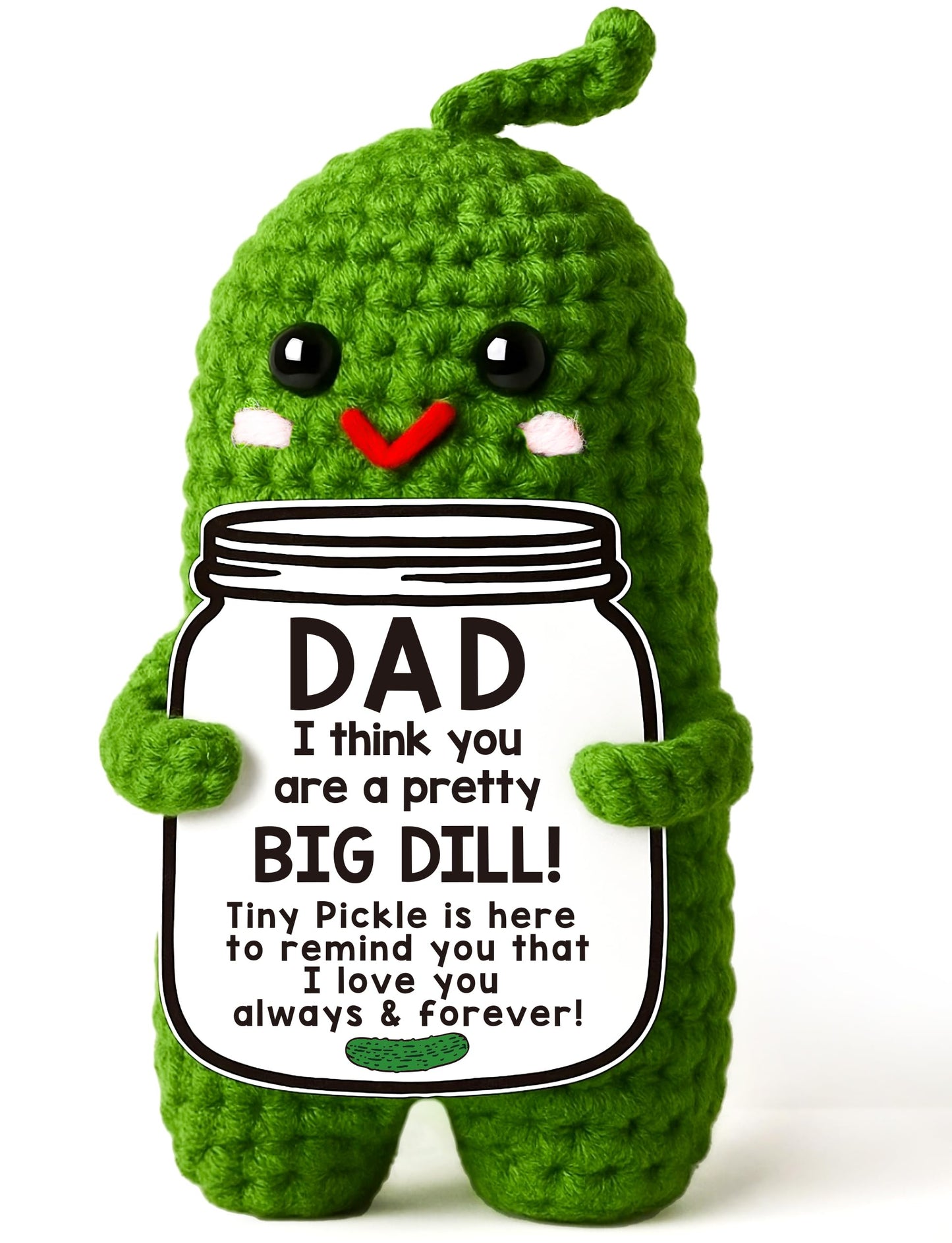 I Love You Gifts for Her, Him, Wife, Husband, Couple, Romantic Gifts for Boyfriend Girlfriend, Anniversary Perfect Gifts for Women Men, Handmade Crochet Pickle