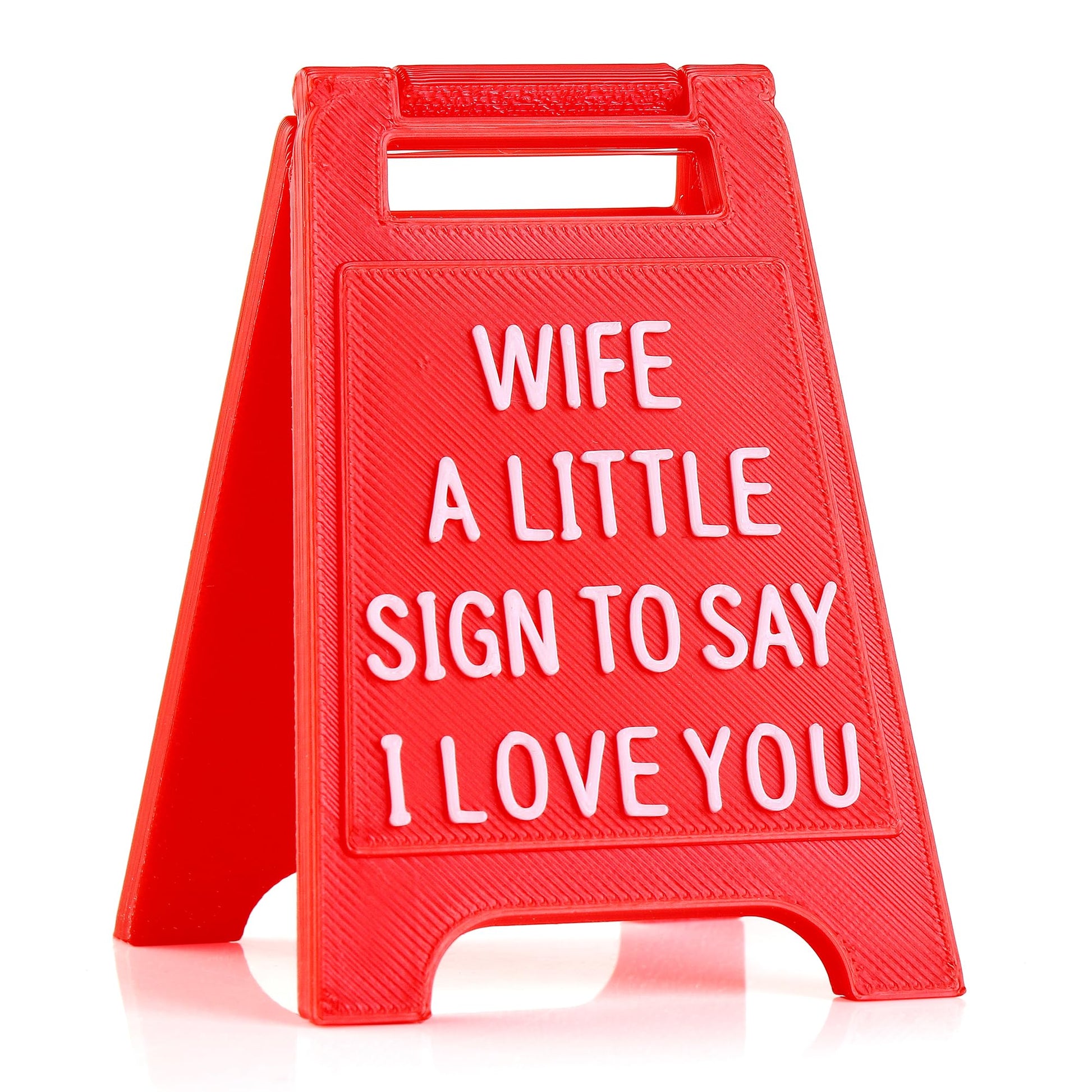 Mini Sign Valentine's Decoration Anniversary Present - Romantic I Love You Sign - Fun Boyfriend - Cute Birthday, Christmas, Wedding Gift for Girlfriend, Wife, Fiancee