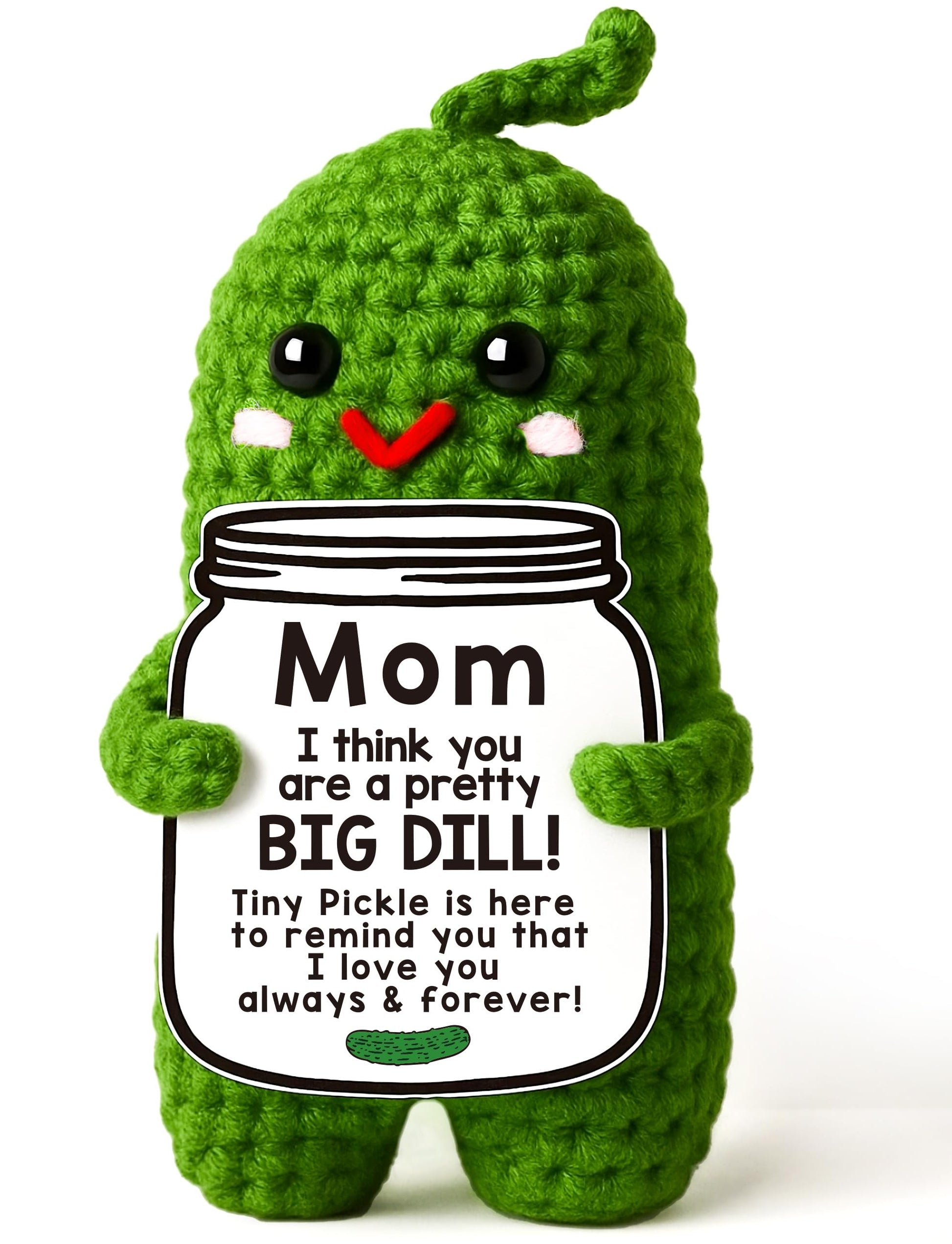 I Love You Gifts for Her, Him, Wife, Husband, Couple, Romantic Gifts for Boyfriend Girlfriend, Anniversary Perfect Gifts for Women Men, Handmade Crochet Pickle