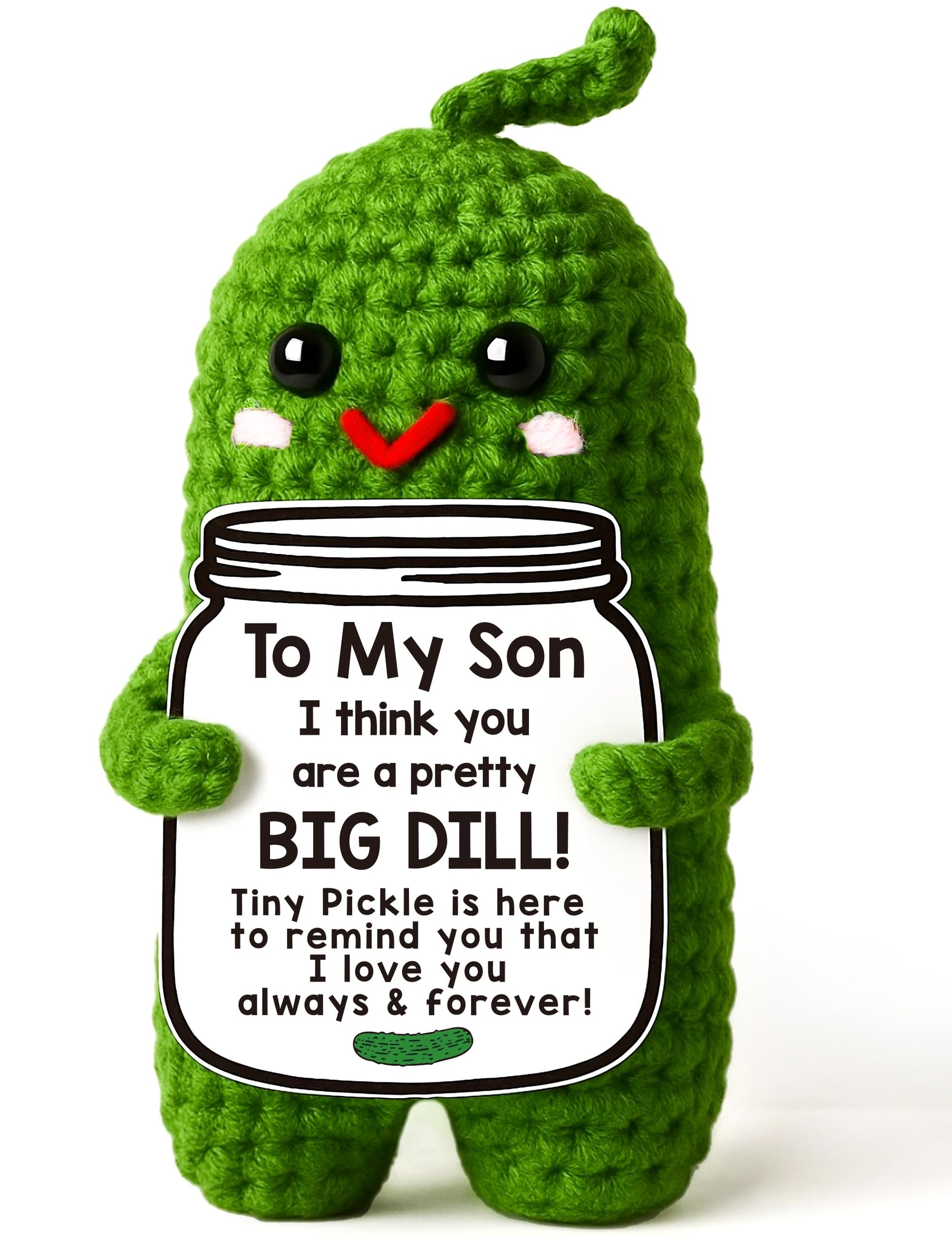 I Love You Gifts for Her, Him, Wife, Husband, Couple, Romantic Gifts for Boyfriend Girlfriend, Anniversary Perfect Gifts for Women Men, Handmade Crochet Pickle