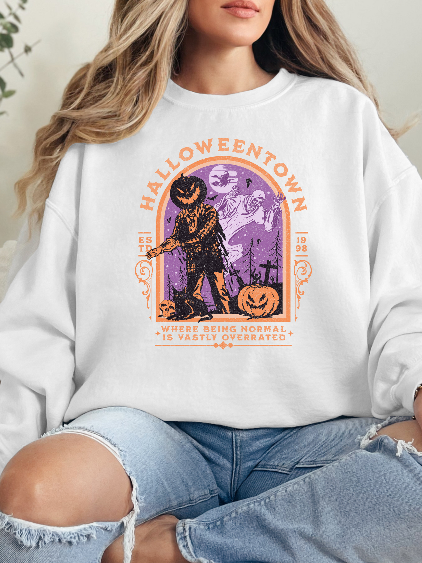 Halloween Town Vintage Graphic