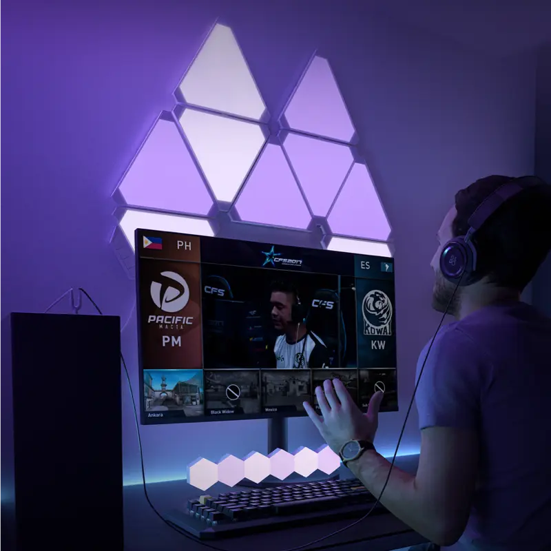 Cololight™ RGB Triangle Wall Light Panels (6PCS) – Customizable LED Kit