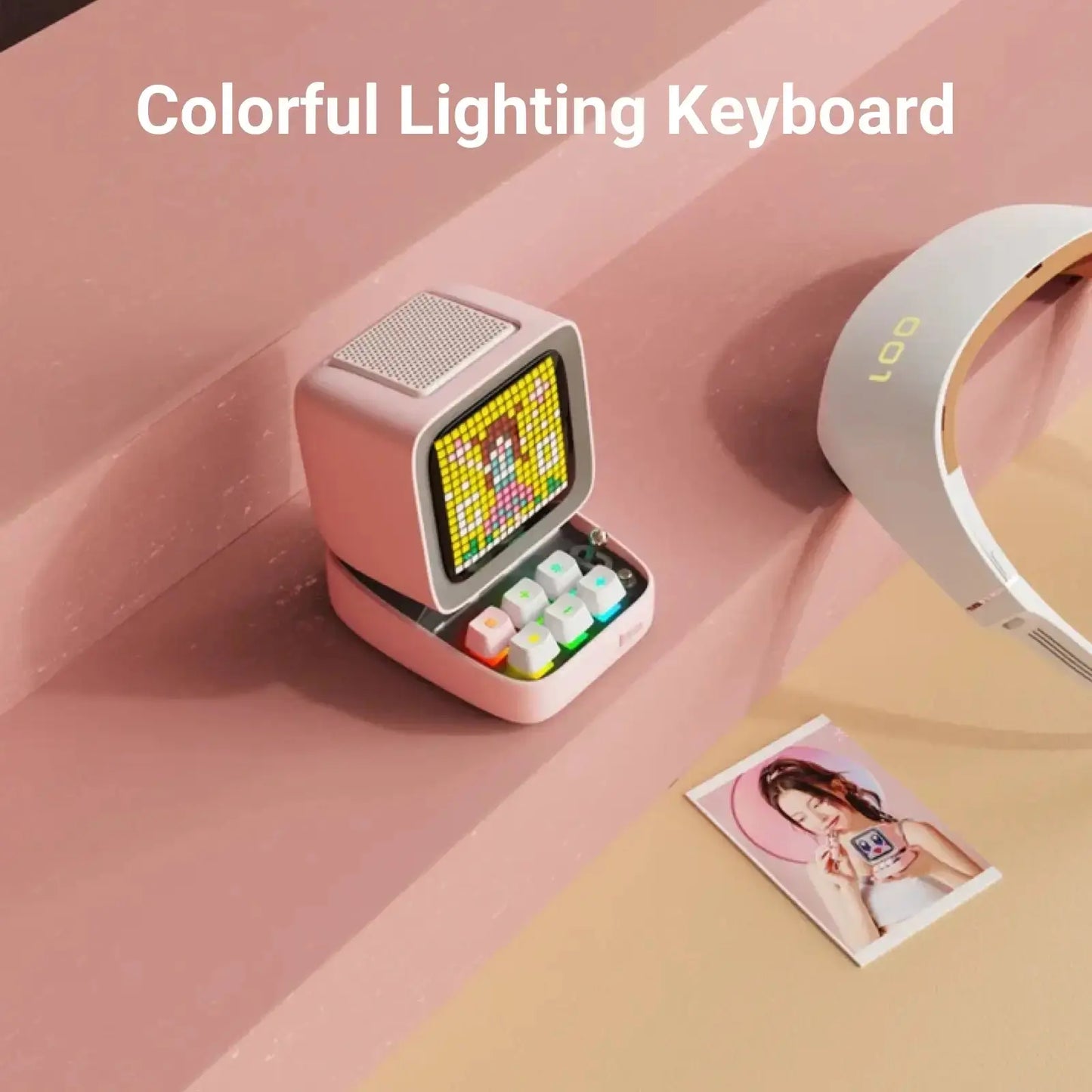 Retro Pixel Art Wireless Bluetooth Speaker by Divoom™ – Portable Smart LED Speaker