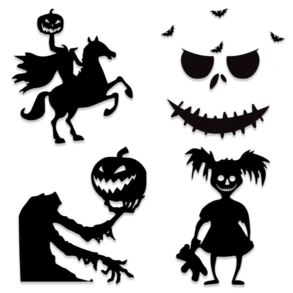 Halloween Window & Door Stickers β Spooky Seasonal Decorations