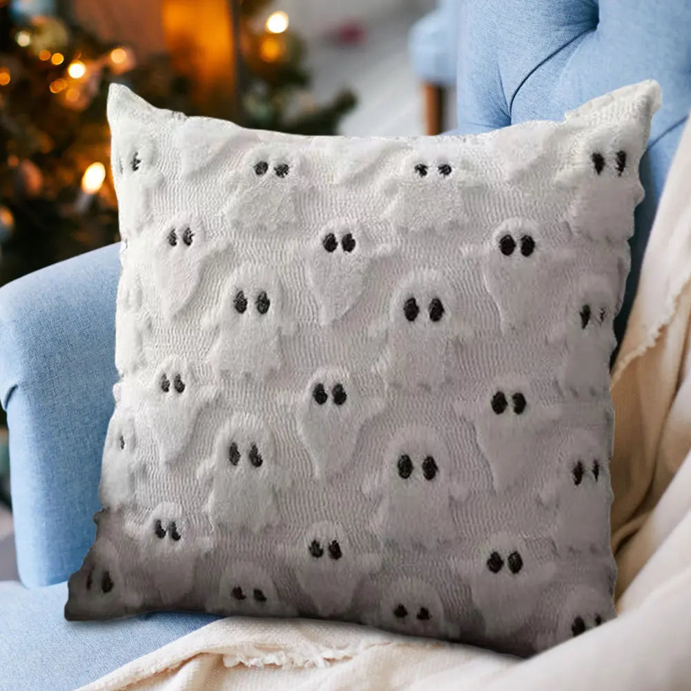 Halloween Decoration For Home Cartoon Pumpkin Bat Ghost Pillowcase Horror Soft Pillowcase Party Supplies Haloween Home Ornament