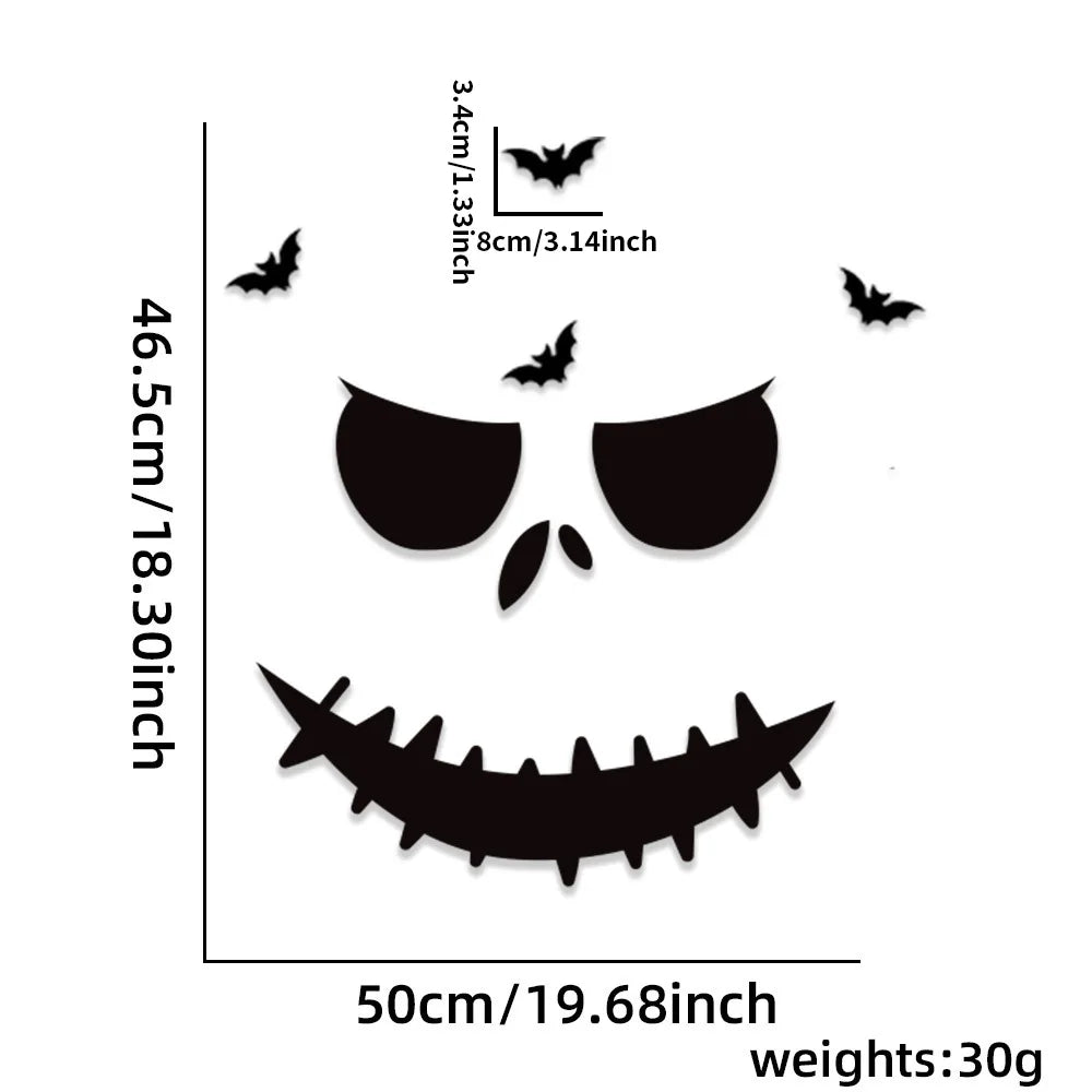 Halloween Window & Door Stickers β Spooky Seasonal Decorations