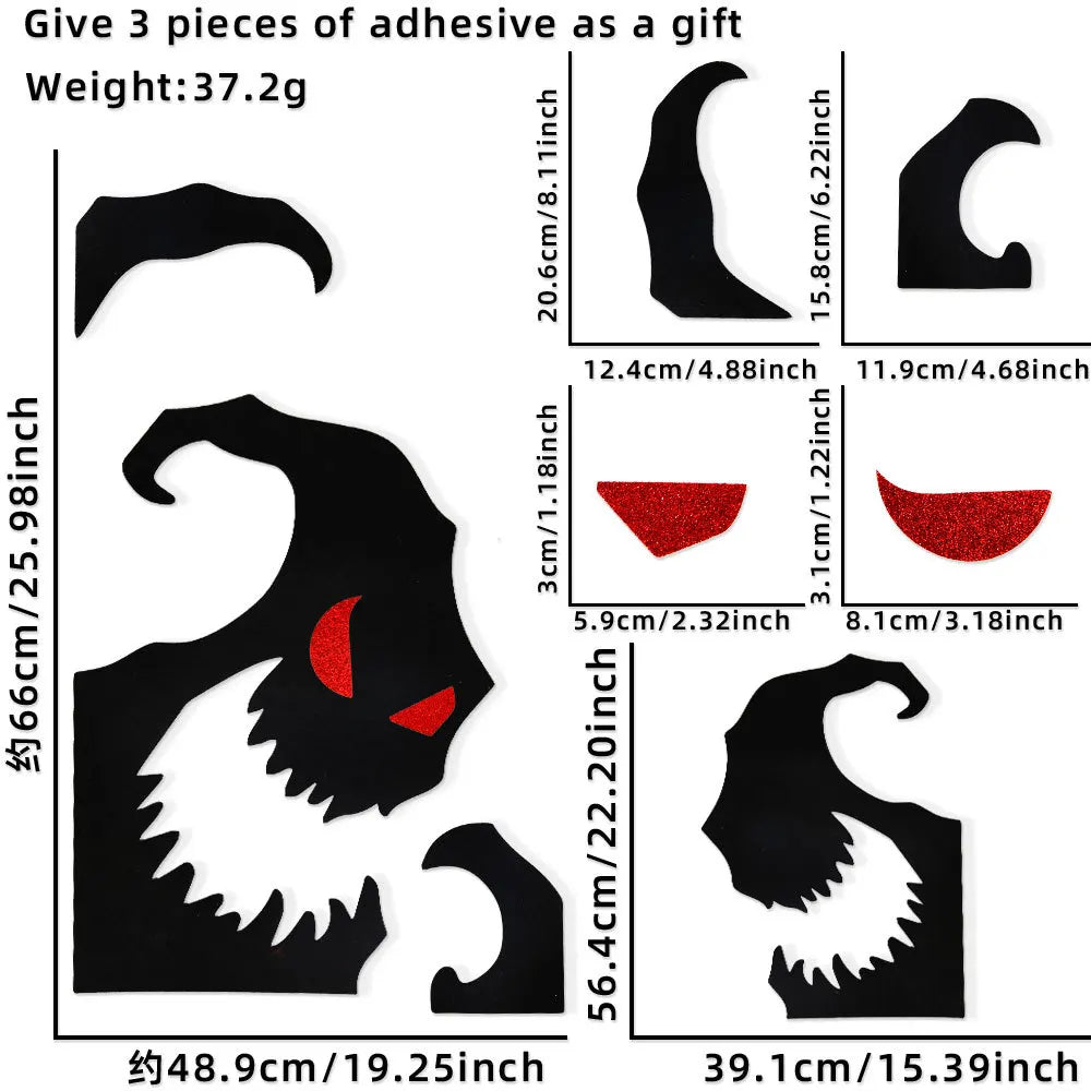 Halloween Window & Door Stickers β Spooky Seasonal Decorations