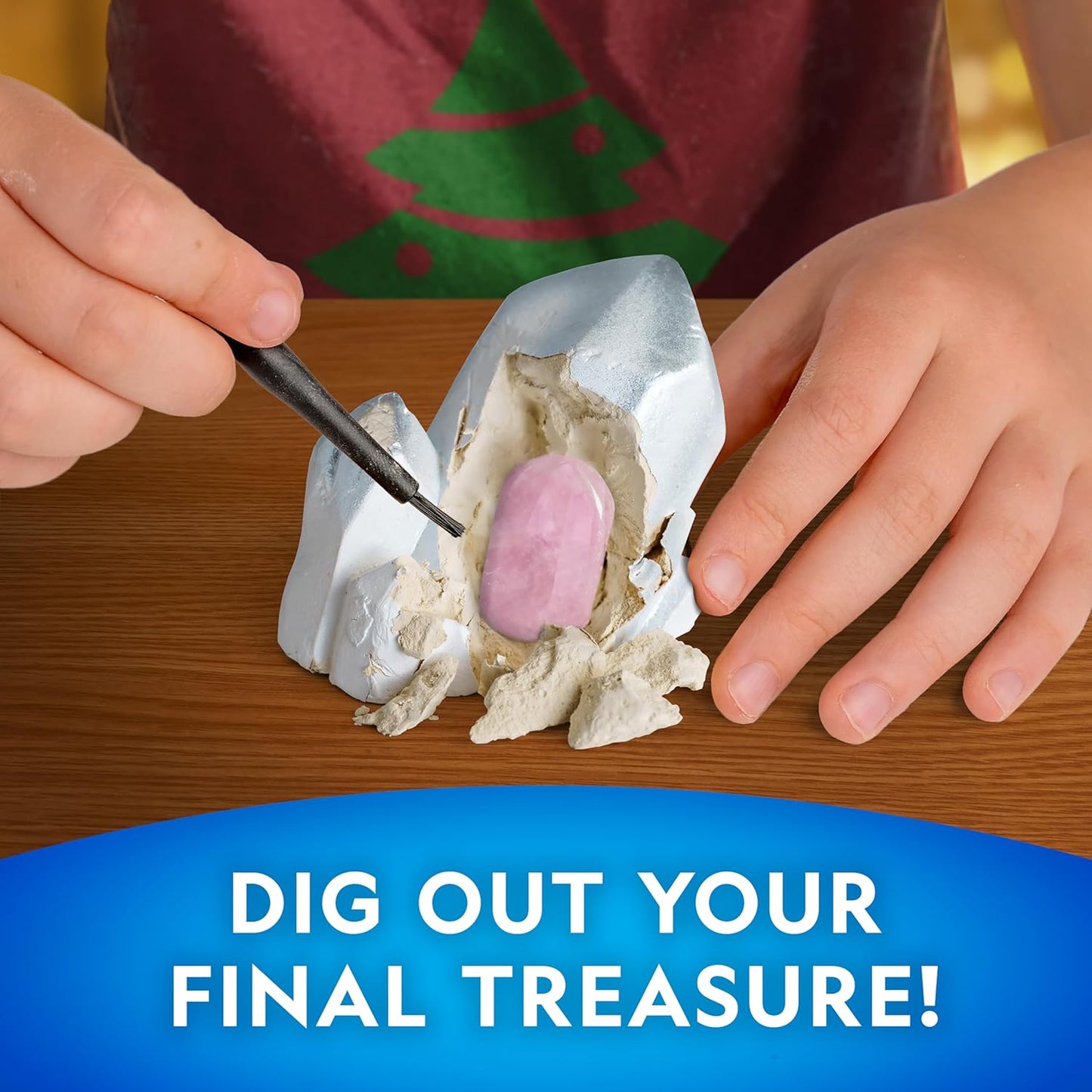 NATIONAL GEOGRAPHIC Gemstone Advent Calendar - 2025 Christmas Countdown Calendar for Kids with 24 Gems to Open Each Day, Complete Rock Collection with Mini Gemstone Dig Kit