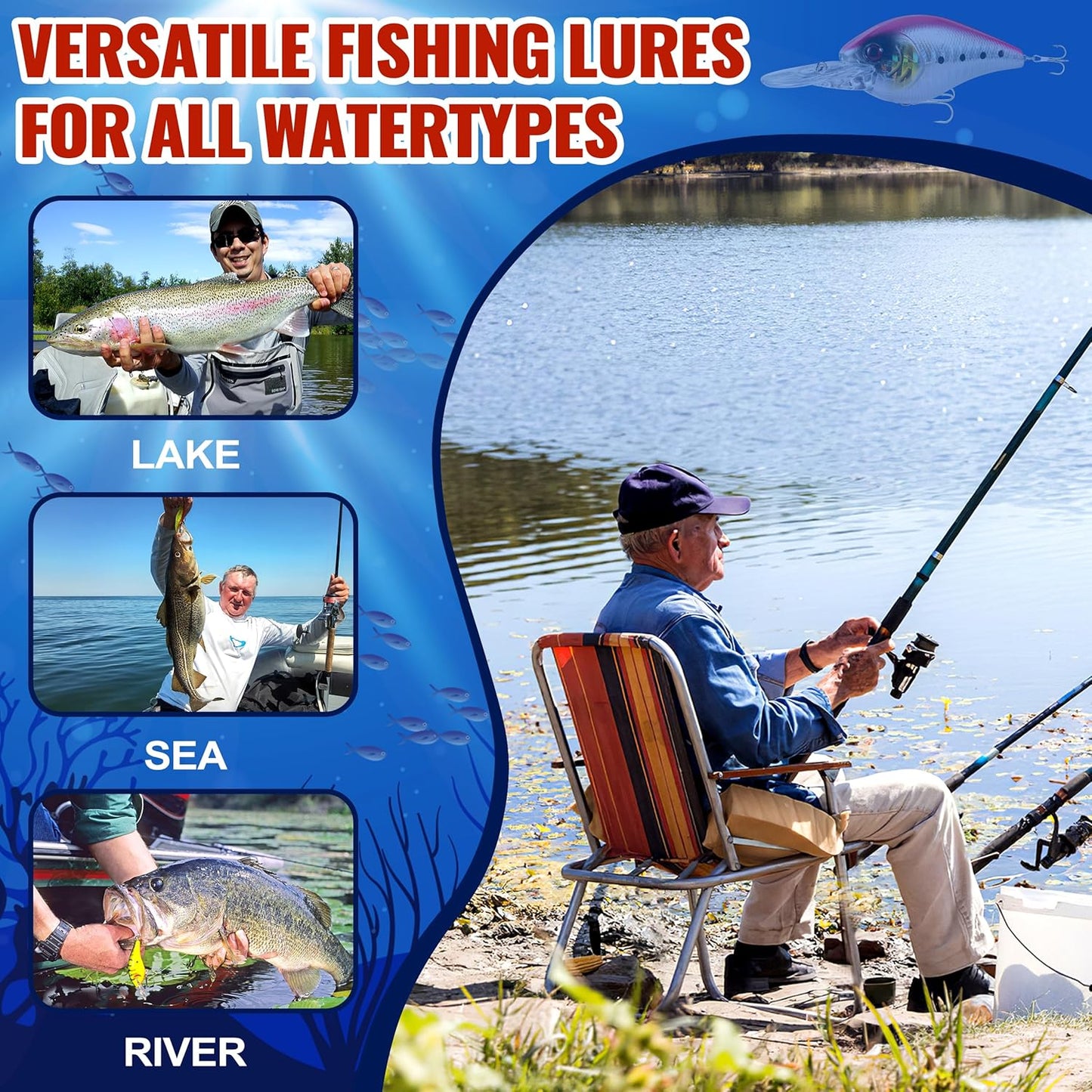 Advent Calendar 2025 Adult Fishing Advent Calendar Fishing Gifts For Men Teens Boys 24 Days Christmas Countdown Calendar Fishing Tackle Lures Gifts For Men